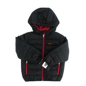 Nike Boy's 'Black and Red' Puffer Coat 76A730-023
